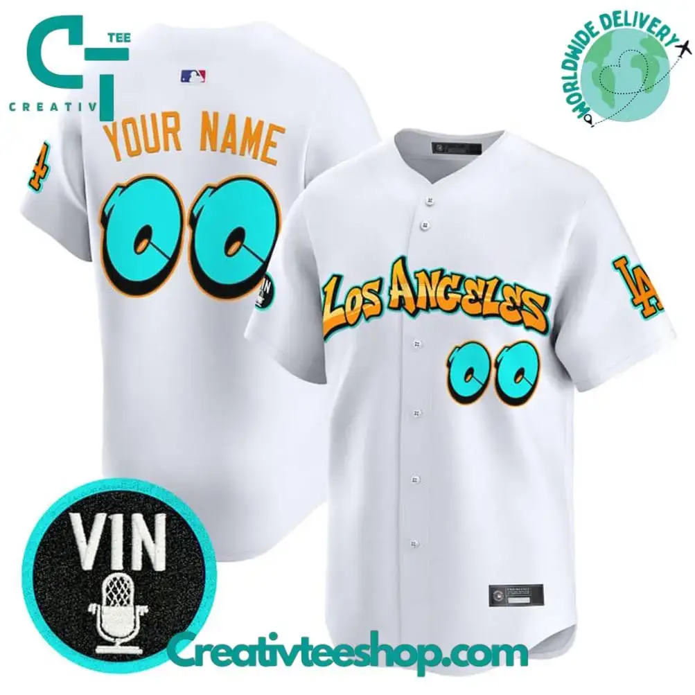 Los Angeles Dodgers Graffiti Street Style Edition Special Baseball Jersey Image