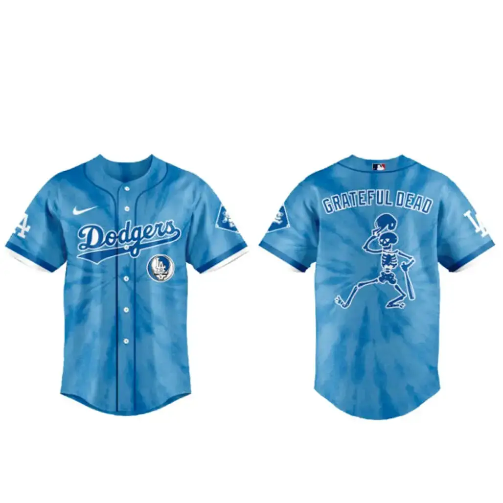 Los Angeles Dodgers Grateful Dead Night 2026 Baseball Jersey Image