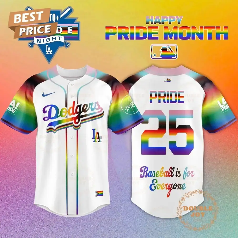 Los Angeles Dodgers Happy Pride Month 2025 New Special Edition Baseball Jersey Image