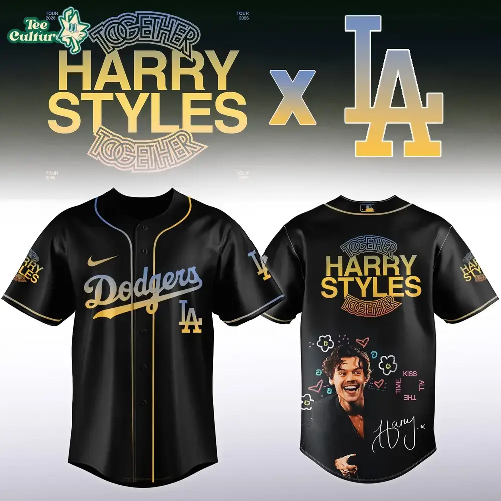 Los Angeles Dodgers Harry Styles Together Together Tour 2026 Inspired Limited Edition Baseball Jersey Image