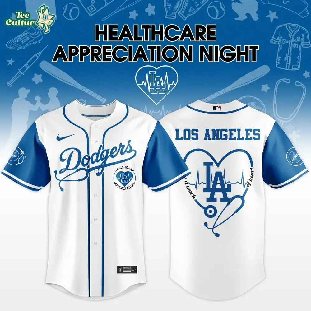 Los Angeles Dodgers Healthcare Appreciation Night 2026 Limited Edition Baseball Jersey Image