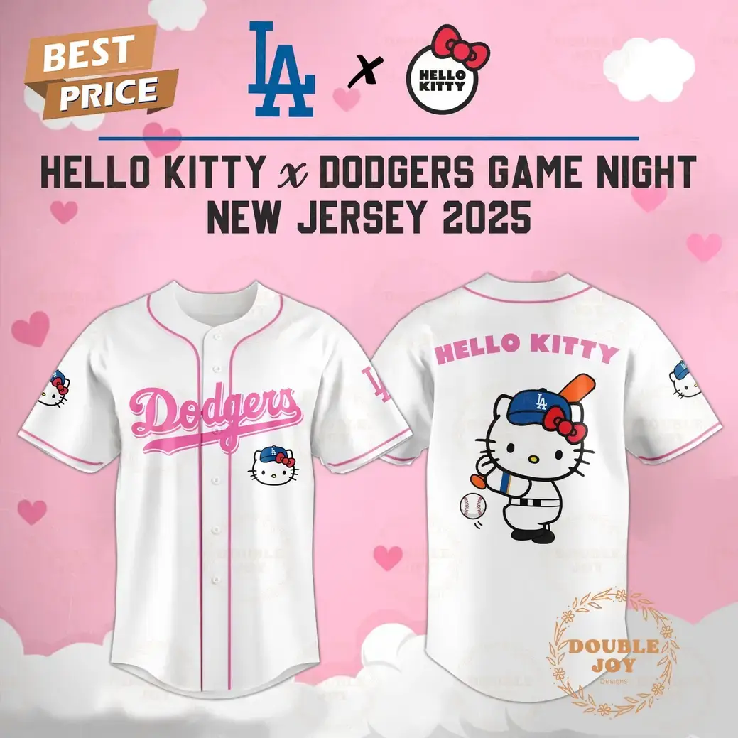 Los Angeles Dodgers Hello Kitty X Cubs Game Night 2025 New Limited Edition Baseball Jersey Image