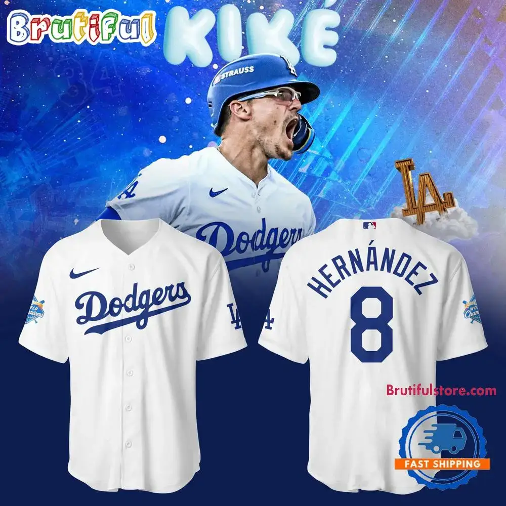 Los Angeles Dodgers Hernandez Welcome Back Limited Edition Baseball Jersey Image