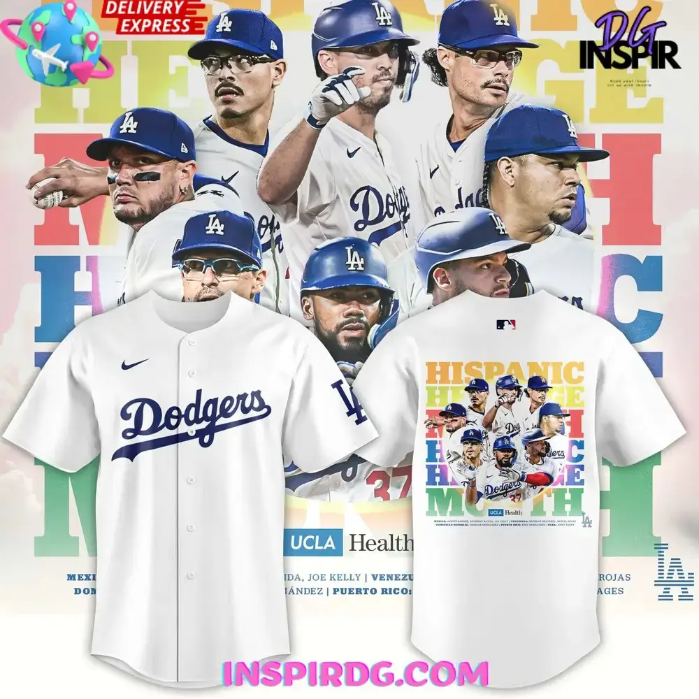 Los Angeles Dodgers Hispanic Heritage Month 2024 Baseball Jersey Image