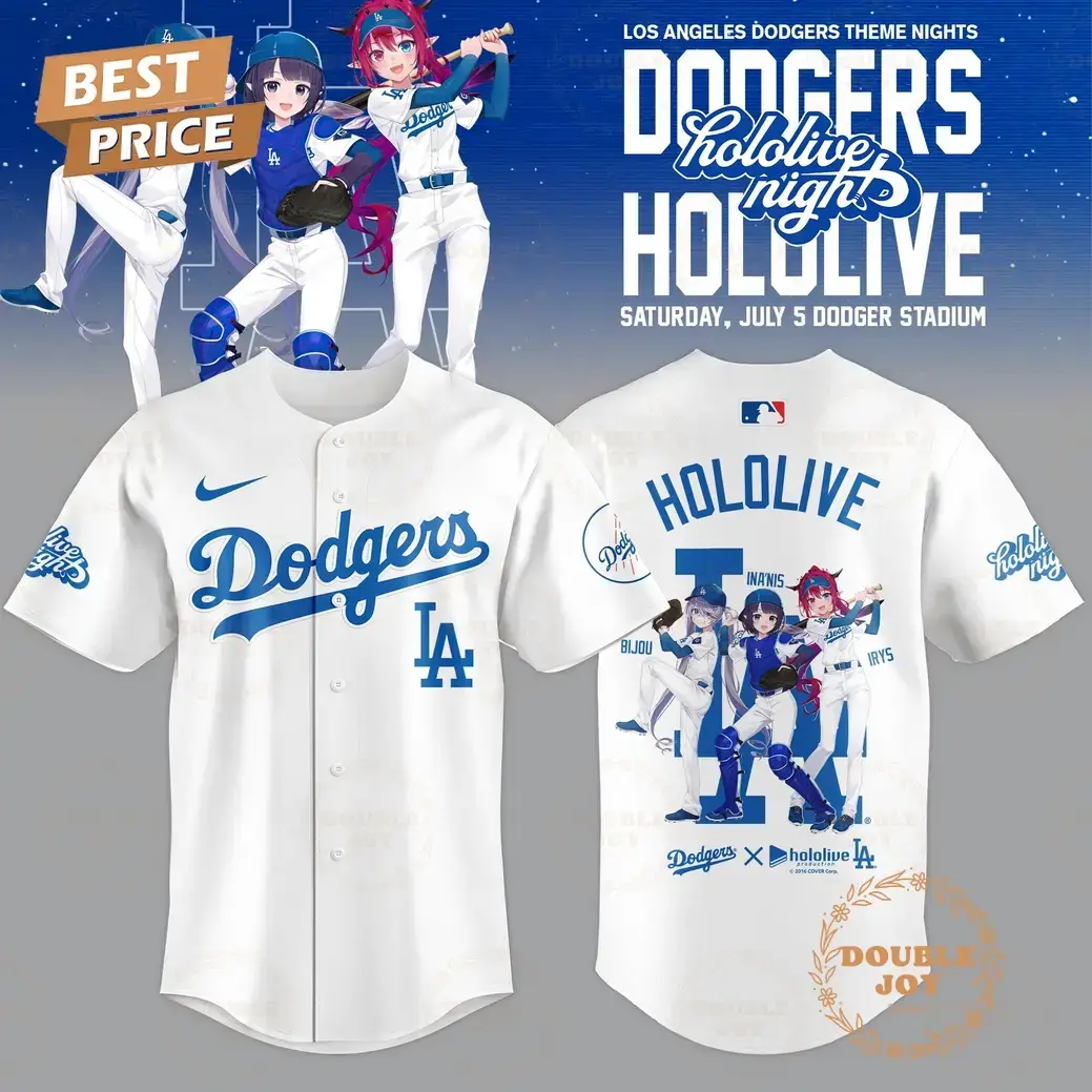 Los Angeles Dodgers Hololive Night 2025 Limited Edition Baseball Jersey Image
