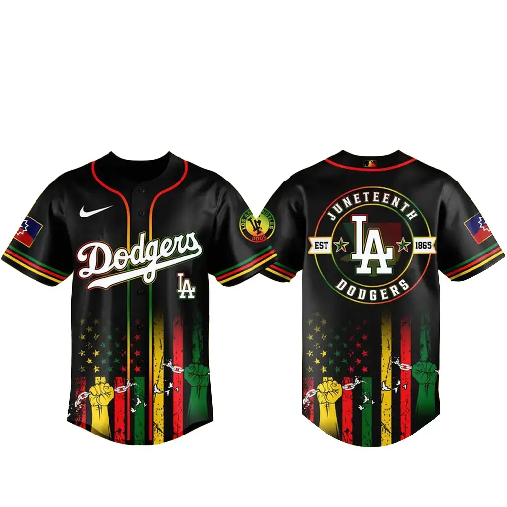 Los Angeles Dodgers Juneteenth Day 2026 Celebration Baseball Jersey Image