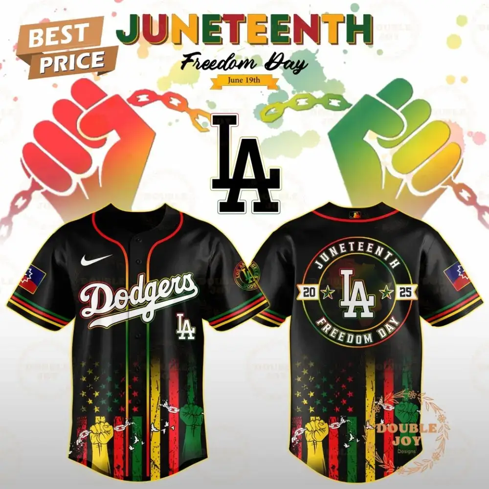 Los Angeles Dodgers Juneteenth Freedom Day 2025 Special Edition Baseball Jersey Image