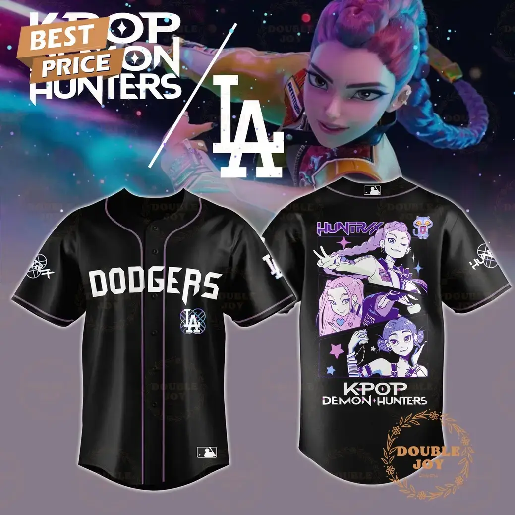 Los Angeles Dodgers K-Pop Demon Hunters 2025 Huntrix Limited Edition Baseball Jersey Image