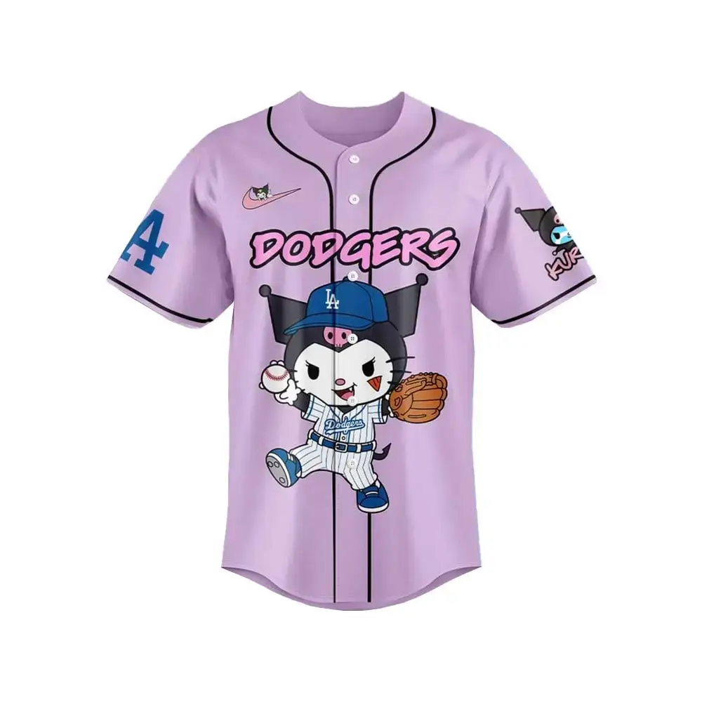 Los Angeles Dodgers Kuromi 2025 Baseball Jersey Image