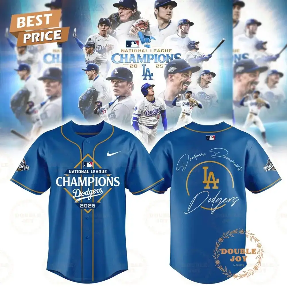 Los Angeles Dodgers La X National League Champions 2025 Baseball Jersey Image
