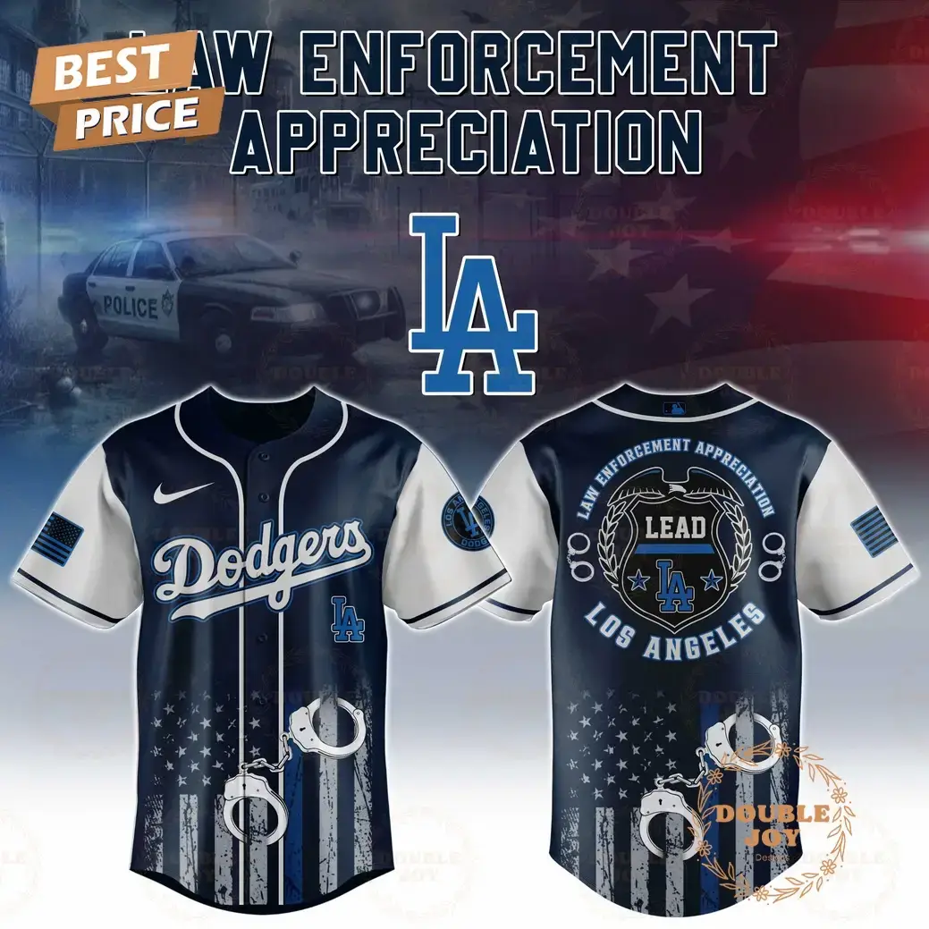 Los Angeles Dodgers Law Enforcement Appreciation Day 2025 Special Edition Baseball Jersey Image