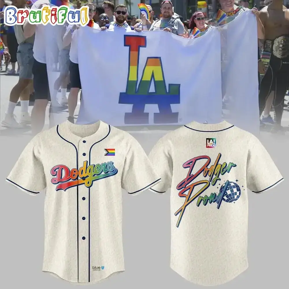 Los Angeles Dodgers Lgbt Pride Night 2025 Baseball Jersey Image
