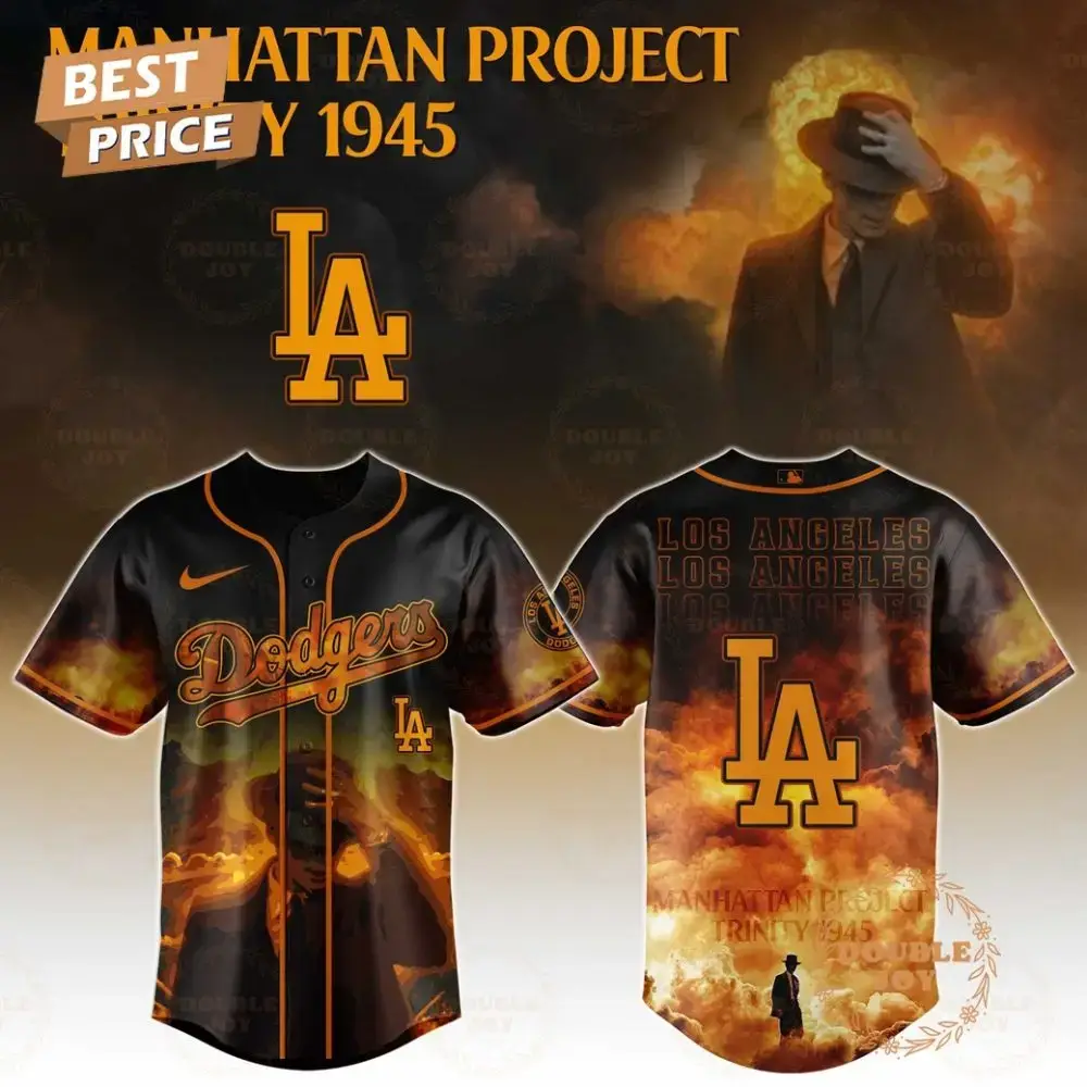 Los Angeles Dodgers Manhattan Project Trinity 1945 Limited Edition Baseball Jersey Image