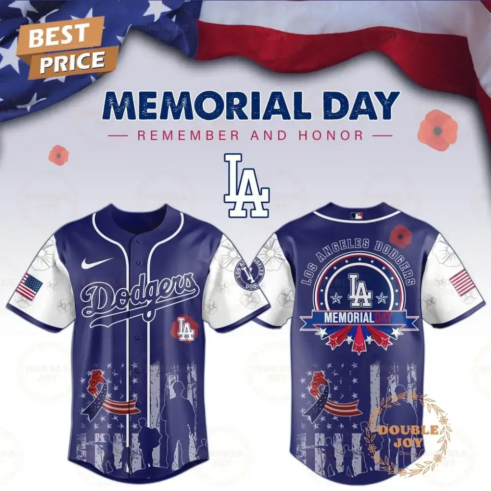 Los Angeles Dodgers Memorial Day Remember And Honor 2025 Limited Edition Baseball Jersey Image
