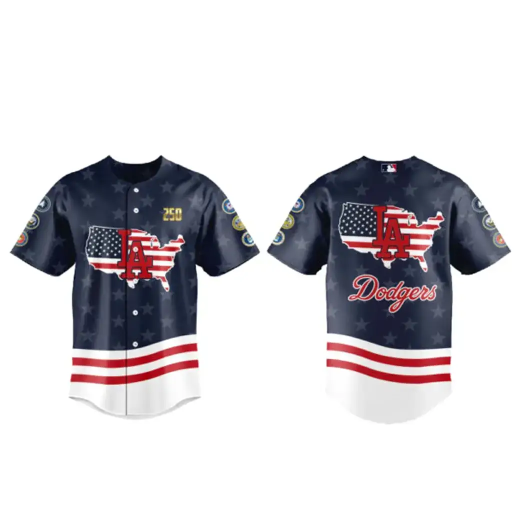 Los Angeles Dodgers Military Appreciation 2026 Baseball Jersey Image