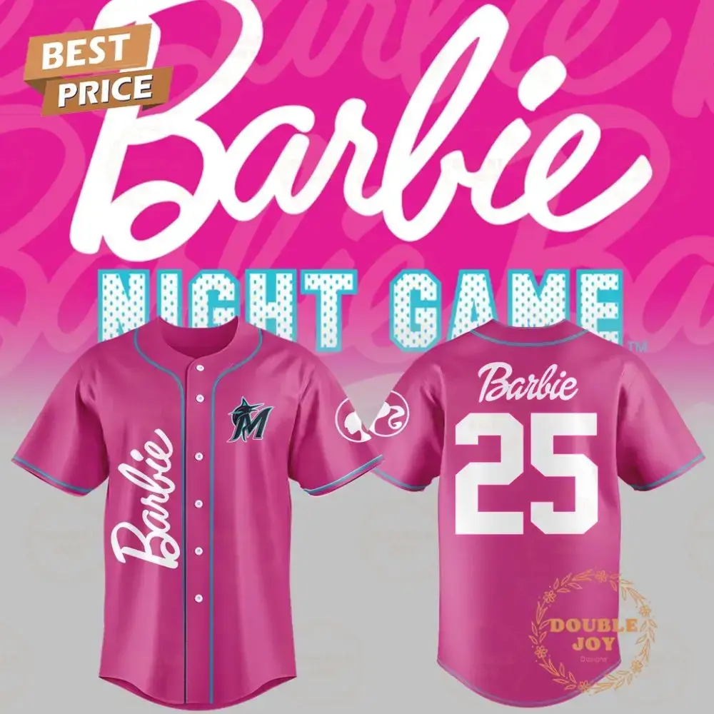 Los Angeles Dodgers Mlb Barbie Night Game 2025 New Edition Baseball Jersey Image