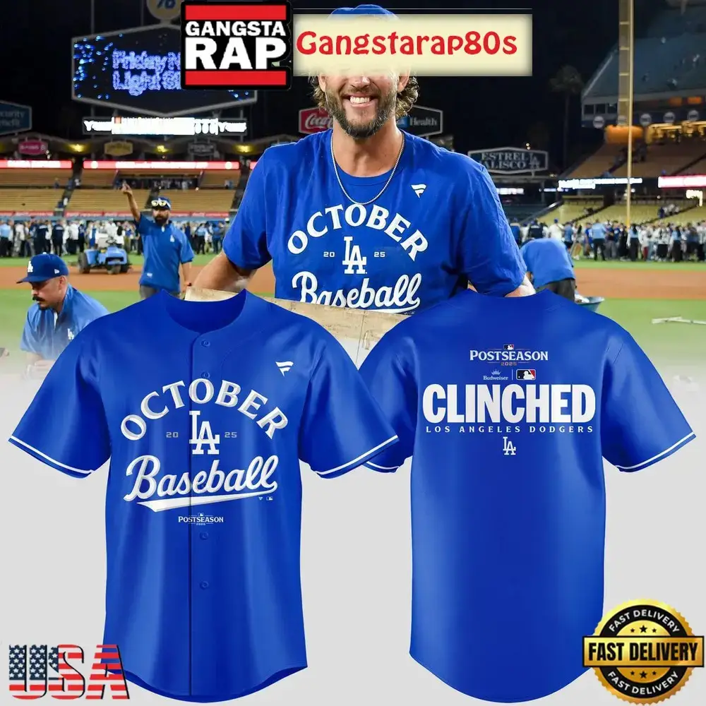Los Angeles Dodgers MLB Postseason 2025 Baseball Jersey Image