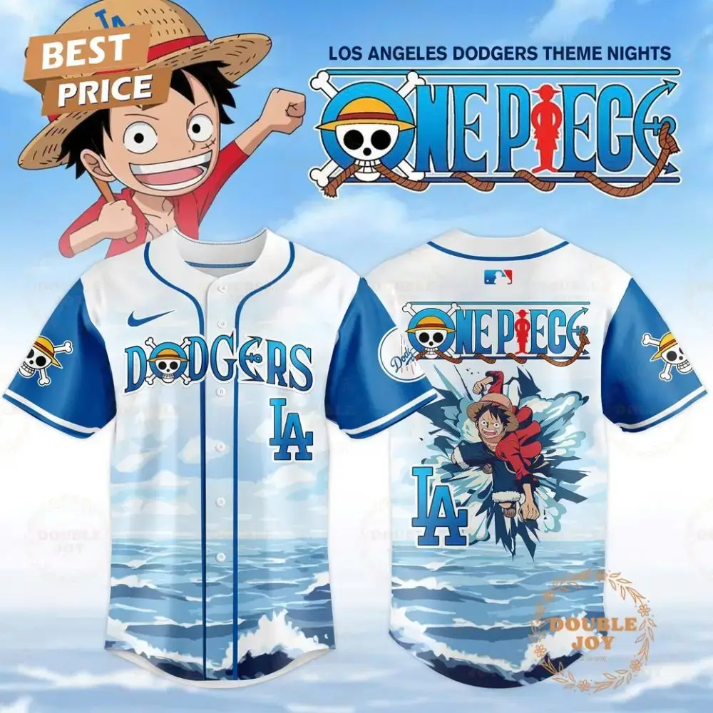 Los Angeles Dodgers Mlb Theme Night X One Piece 2025 Special Edition Baseball Jersey Image