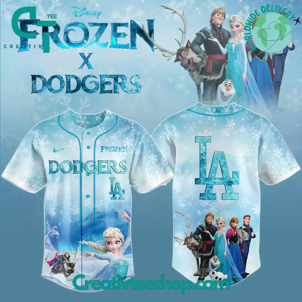 Los Angeles Dodgers Mlb X Frozen Limited Edition Baseball Jersey Image