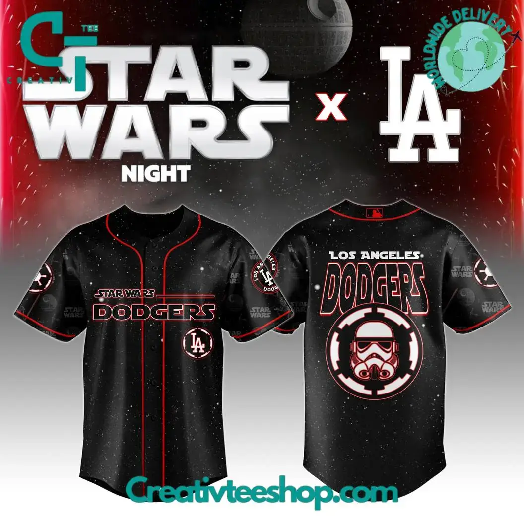 Los Angeles Dodgers Mlb X Star Wars Night 2025 Special Edition Baseball Jersey Image