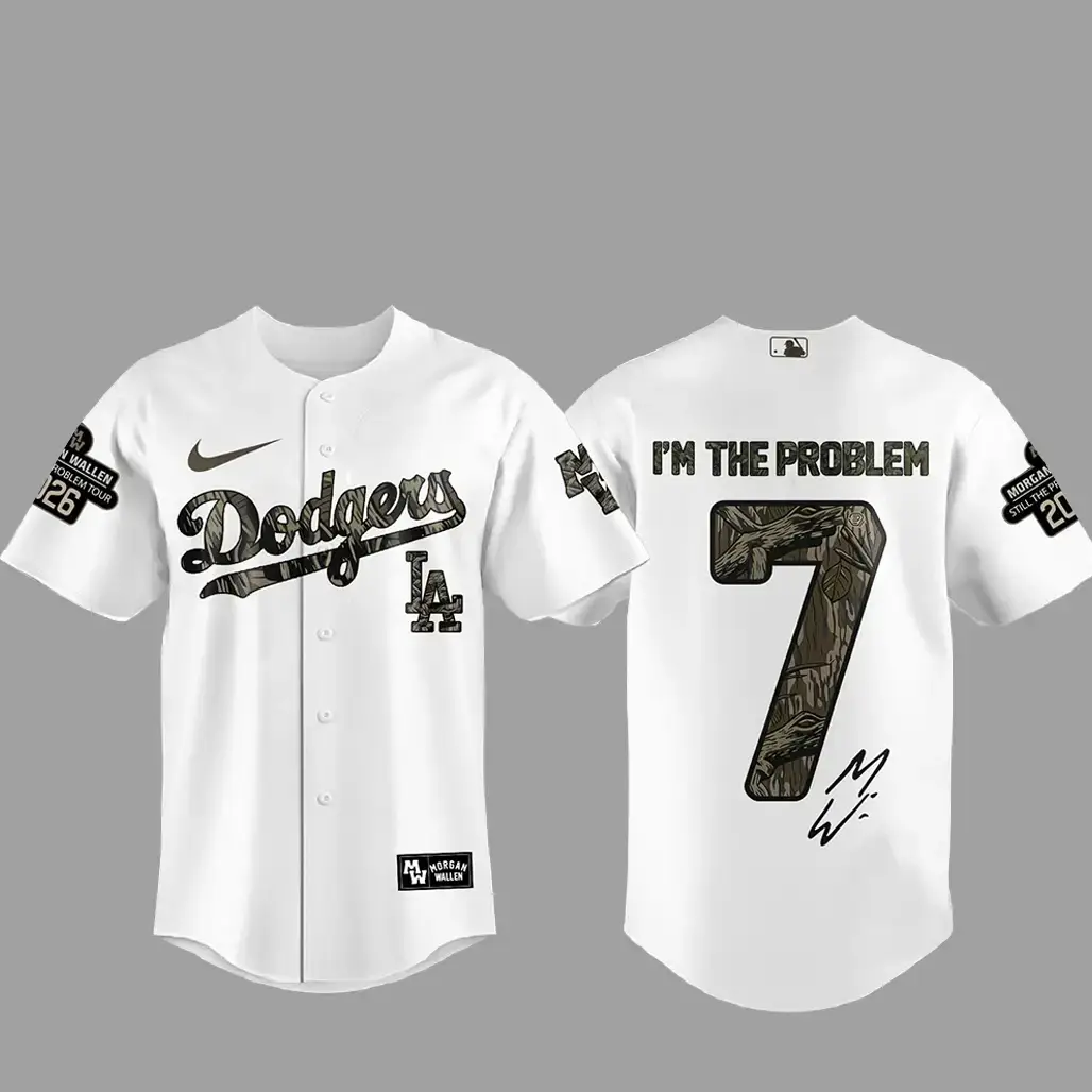 Los Angeles Dodgers Morgan Wallen Still The Problem Tour 2026 Baseball Jersey Image