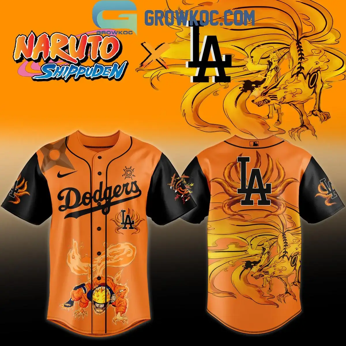 Los Angeles Dodgers Naruto Shippuden Jersey Image