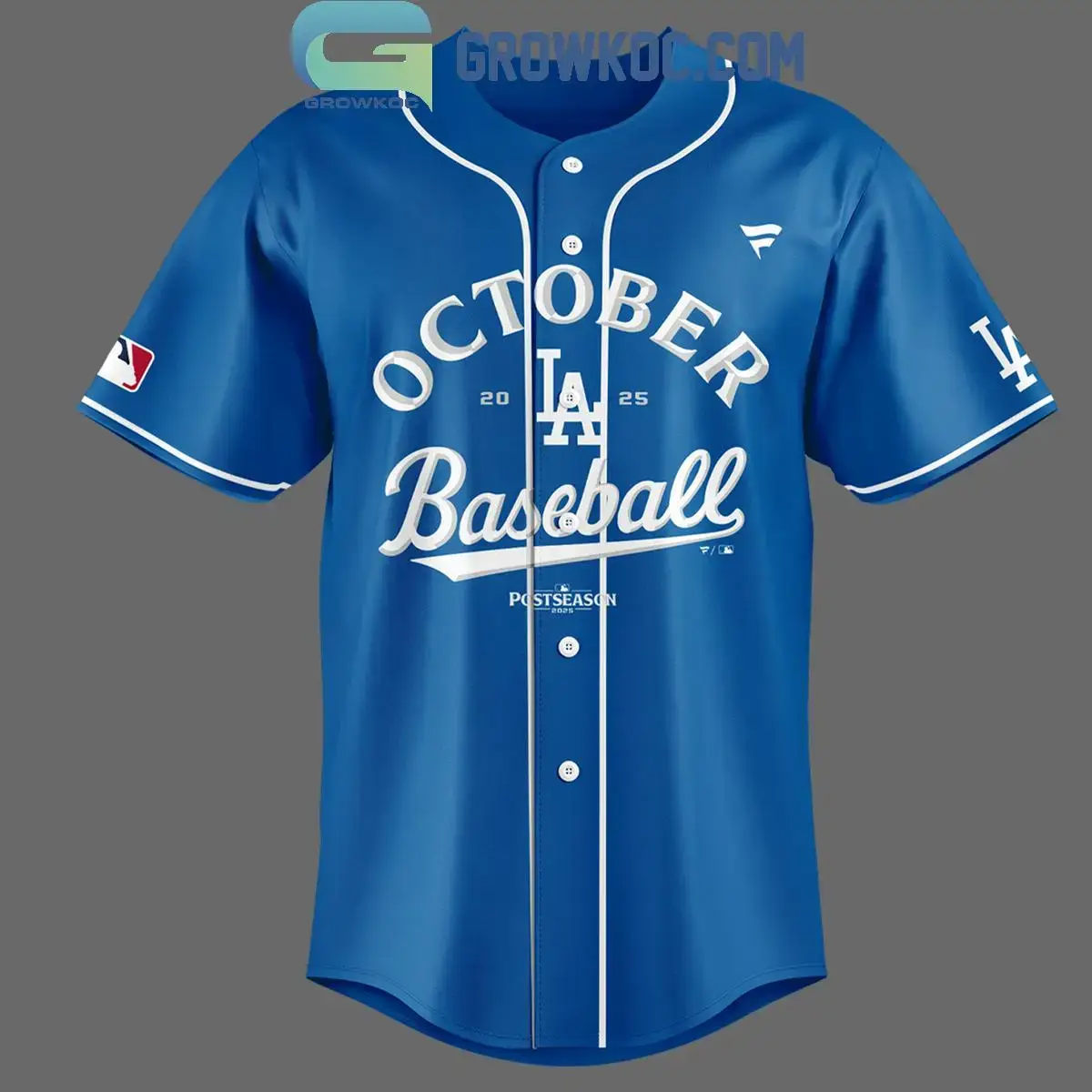 Los Angeles Dodgers October Clinched 2025 Baseball Jersey Image