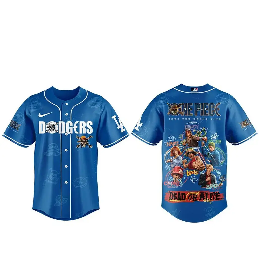 Los Angeles Dodgers One Piece 2026 Dead Or Alive Baseball Jersey Image