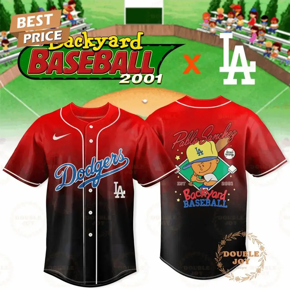 Los Angeles Dodgers Pablo Sanchez Backyard Est 2001 Limited Edition Baseball Jersey Image