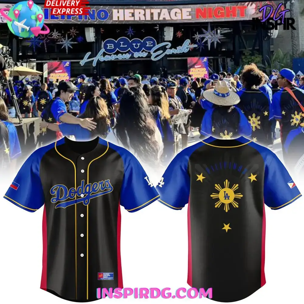 Los Angeles Dodgers Salvadoran Heritage Night 2024 Baseball Jersey Image