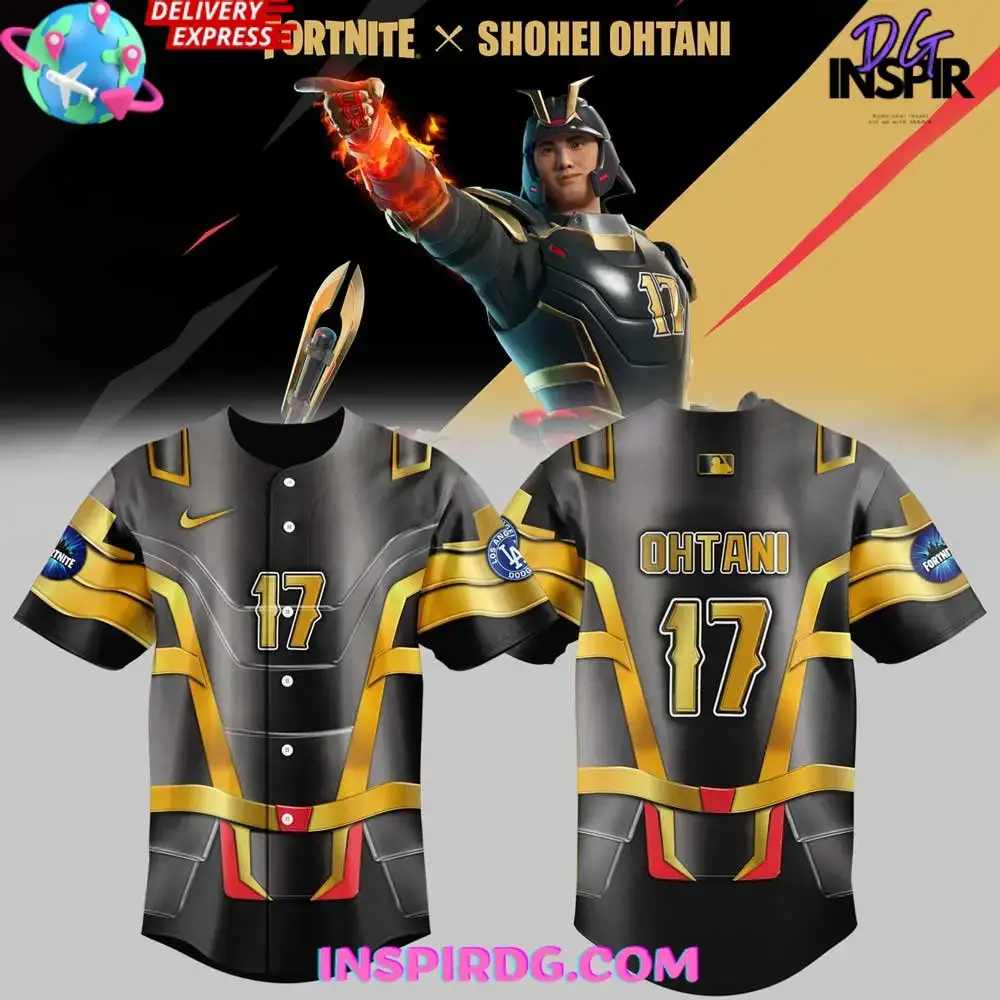 Los Angeles Dodgers Samurai Shohei Ohtani Baseball Jersey Image