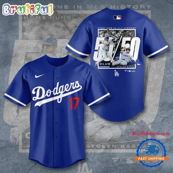 Los Angeles Dodgers Shohei Ohtani 50 50 Club Jersey Shirt Image