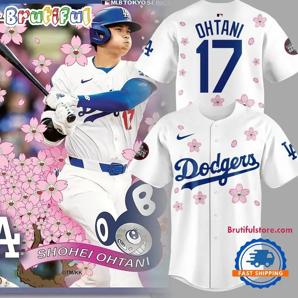 Los Angeles Dodgers Shohei Ohtani Tokyo Series 2025 Limited Edition Design Baseball Jersey Image