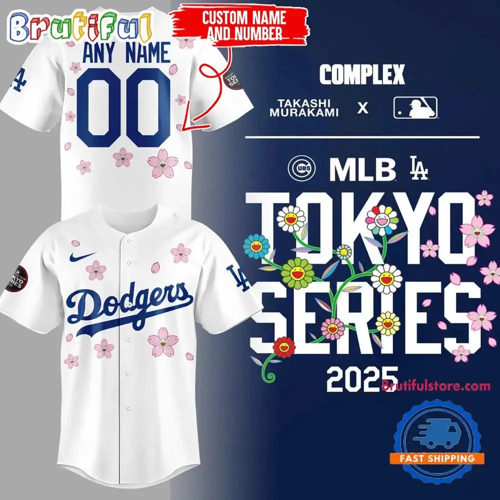 Los Angeles Dodgers Shohei Ohtani Tokyo Series 2025 Limited Edition Design Custom Jersey Image