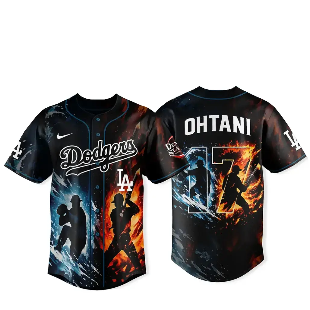 Los Angeles Dodgers Shohei Ohtani x Demon Slayer 2026 Anime Baseball Jersey Image