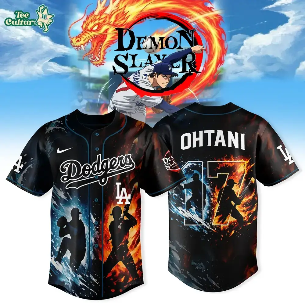 Los Angeles Dodgers Shohei Ohtani x Demon Slayer 2026 Anime Limited Jersey Image