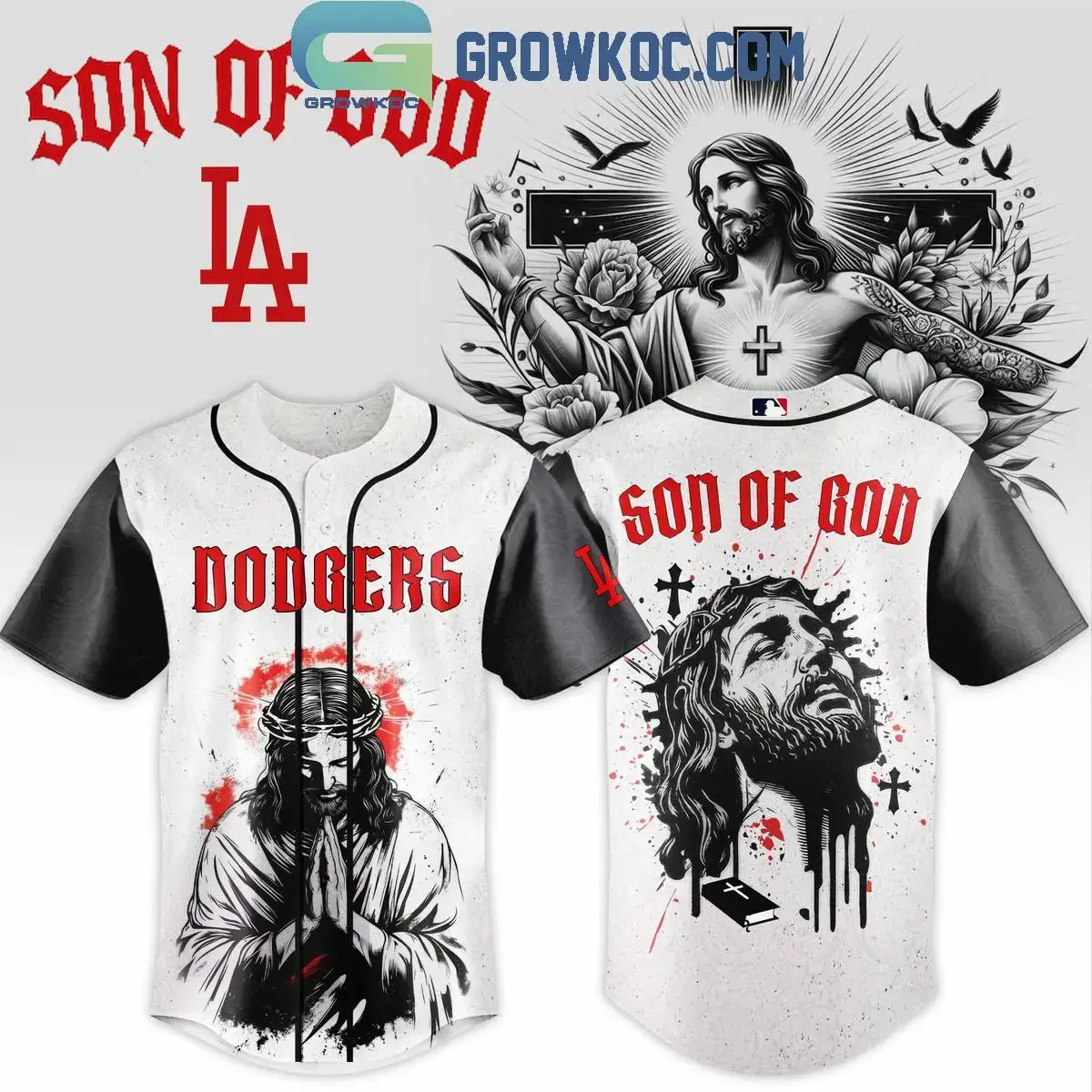 Los Angeles Dodgers Son Of God Blessing Jersey Image