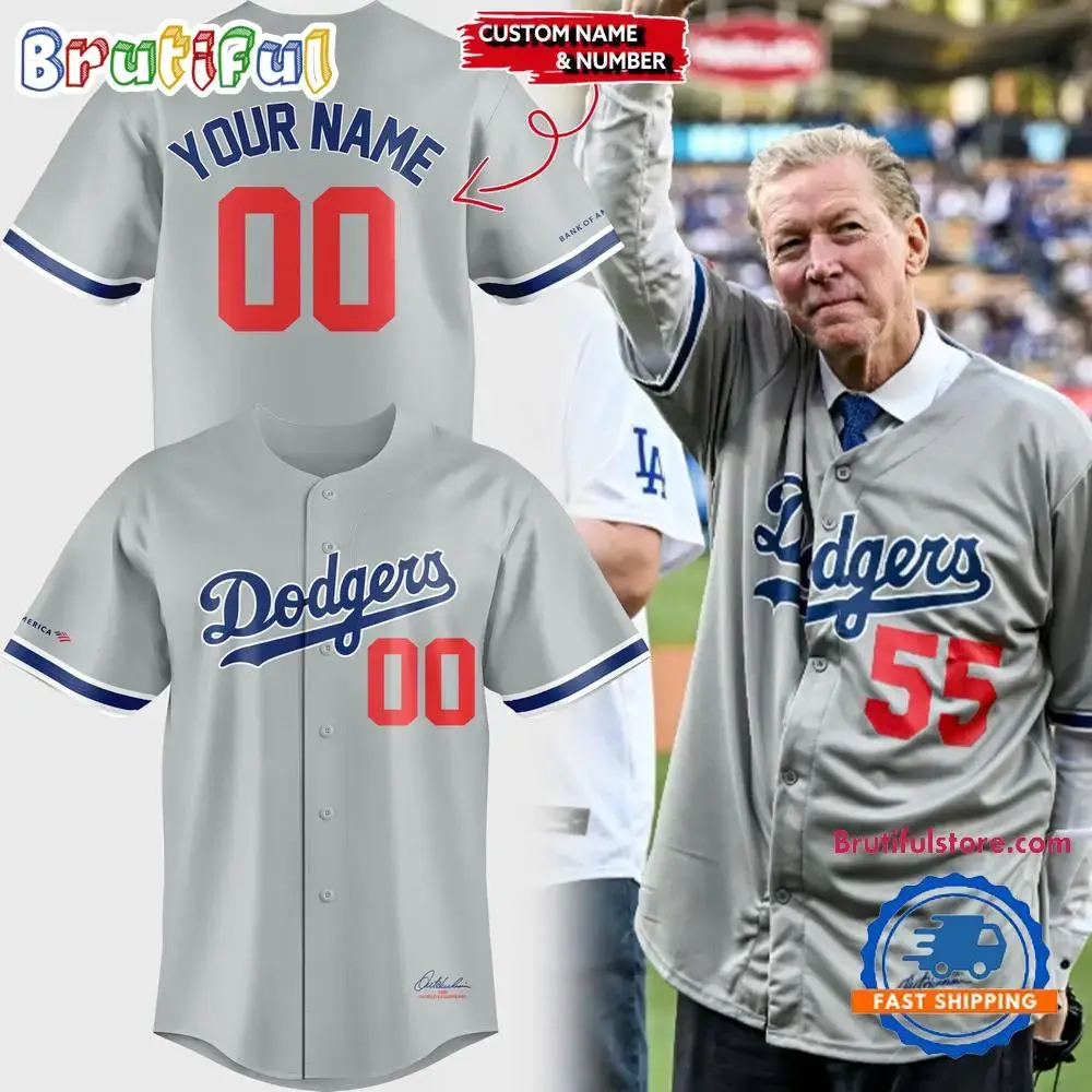 Los Angeles Dodgers Special Edition Orel Hershiser Custom Baseball Jersey Image