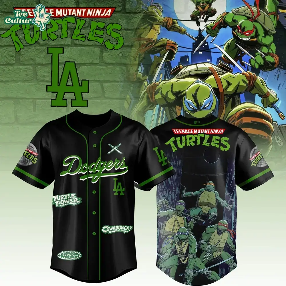 Los Angeles Dodgers Teenage Mutant Ninja Turtles Collaboration 2026 Limited Edition Baseball Jersey Image