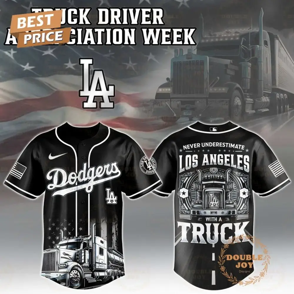 Los Angeles Dodgers Truck Driver Appreciation Week 2025 Limited Edition Baseball Jersey Image