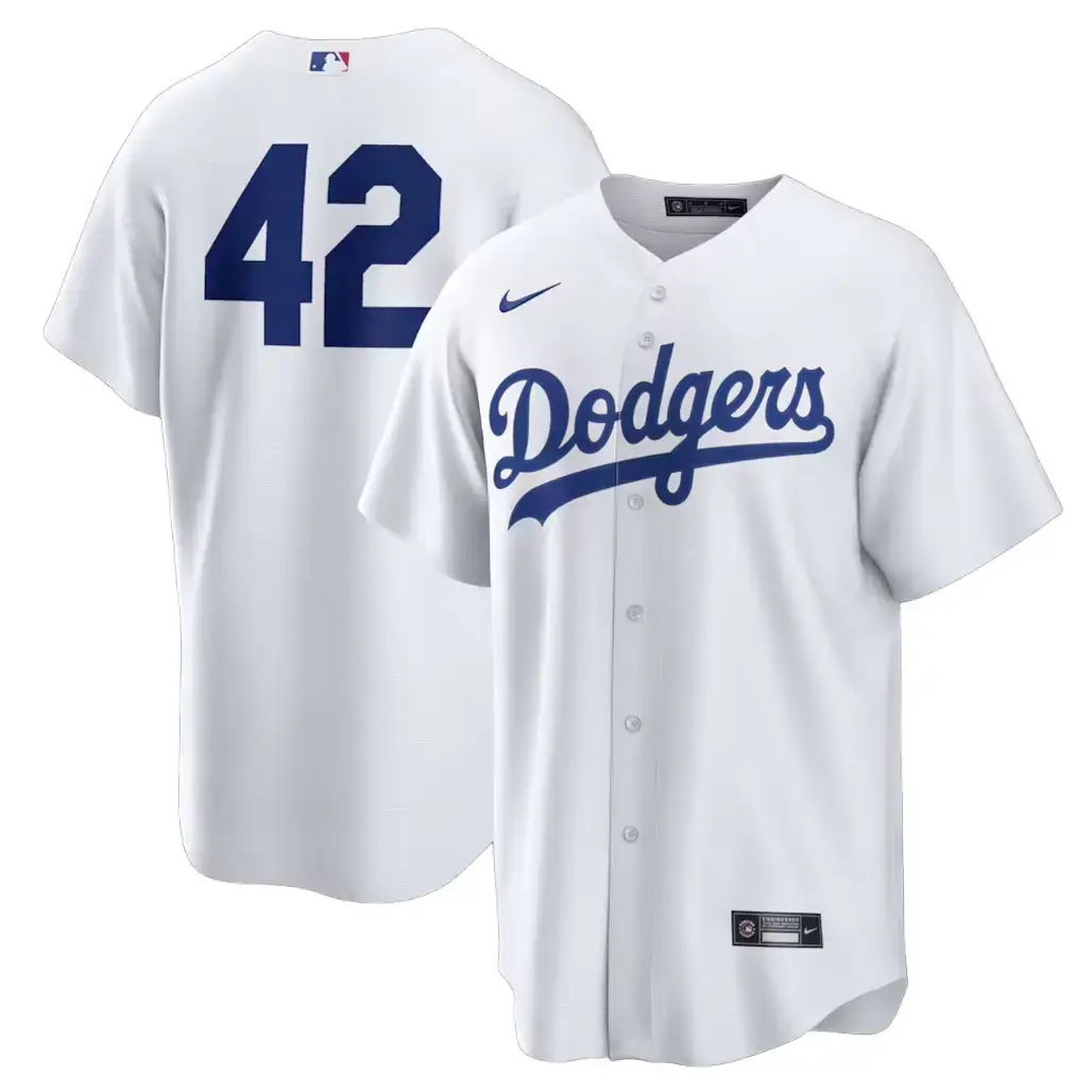 Los Angeles Dodgers White Home 2026 Jackie Robinson Day Baseball Jersey Image