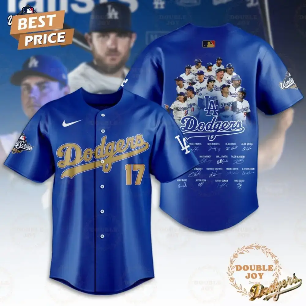 Los Angeles Dodgers World Series 2025 Number 17 Baseball Jersey Image