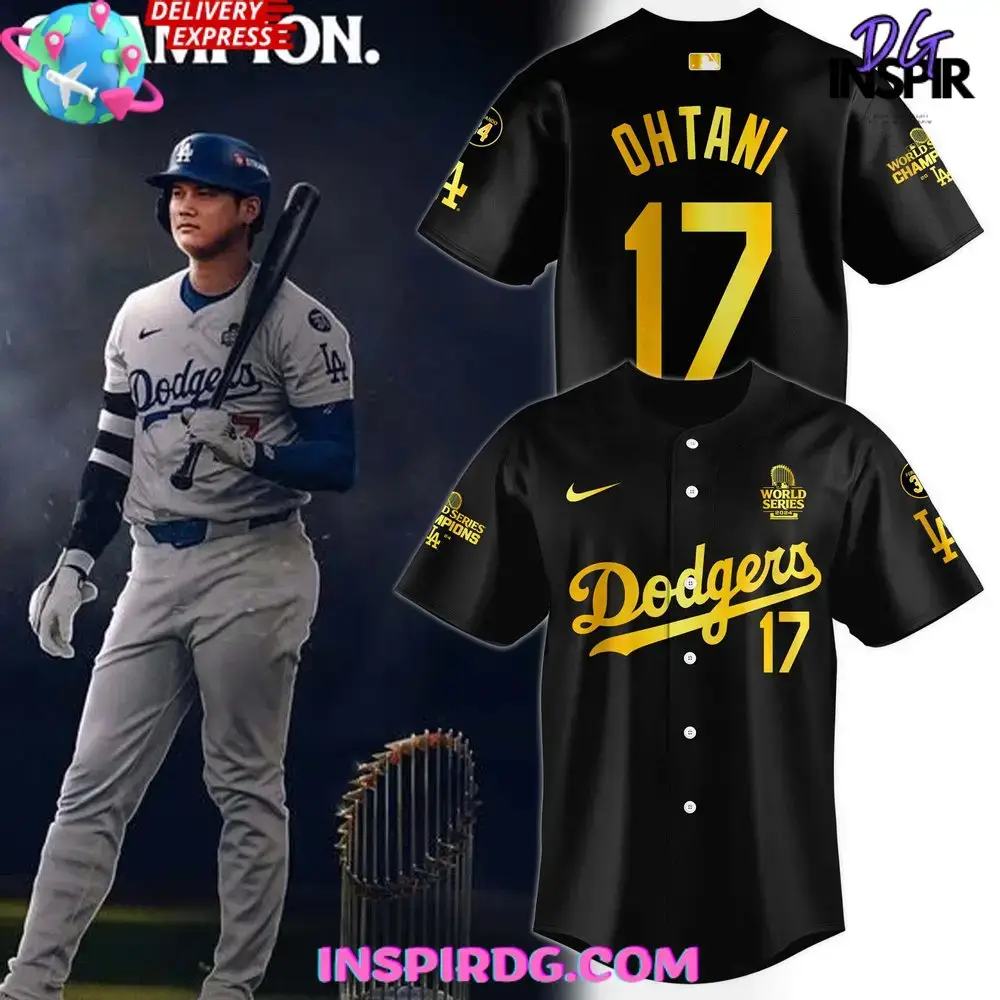 Los Angeles Dodgers World Series Champions 2024 Baseball Jersey Image