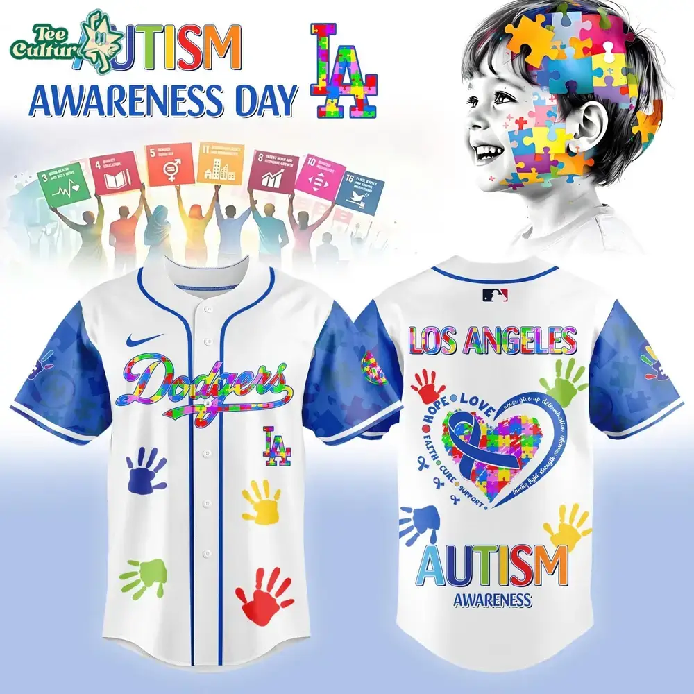 Los Angeles Dodgers x Autism Awareness 2026 Limited Edition Jersey Image