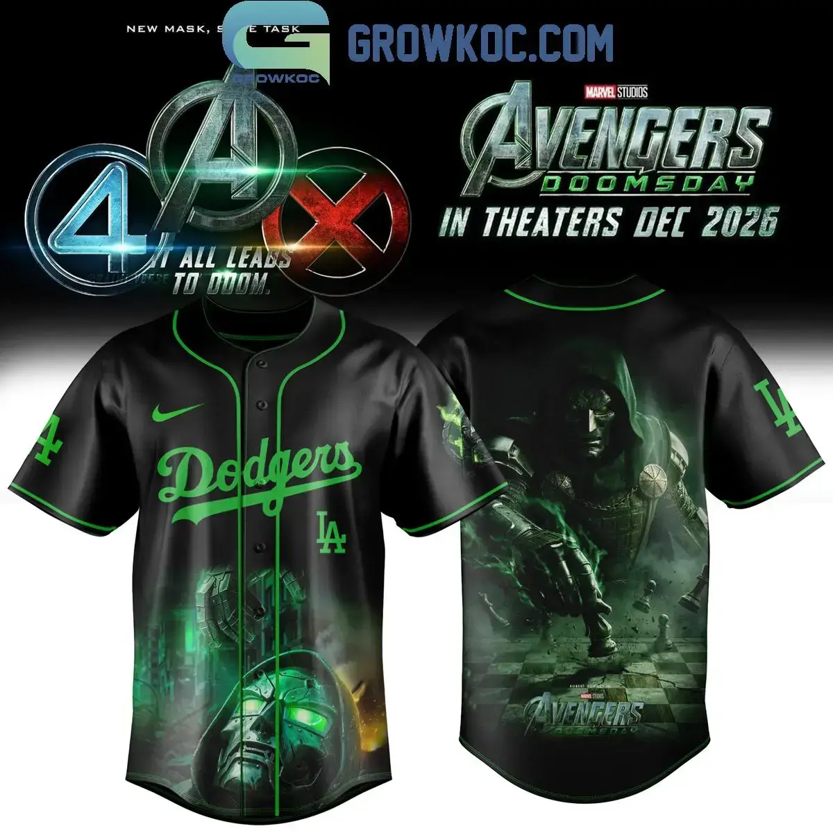 Los Angeles Dodgers x Avengers Doomsday 2026 Jersey Image
