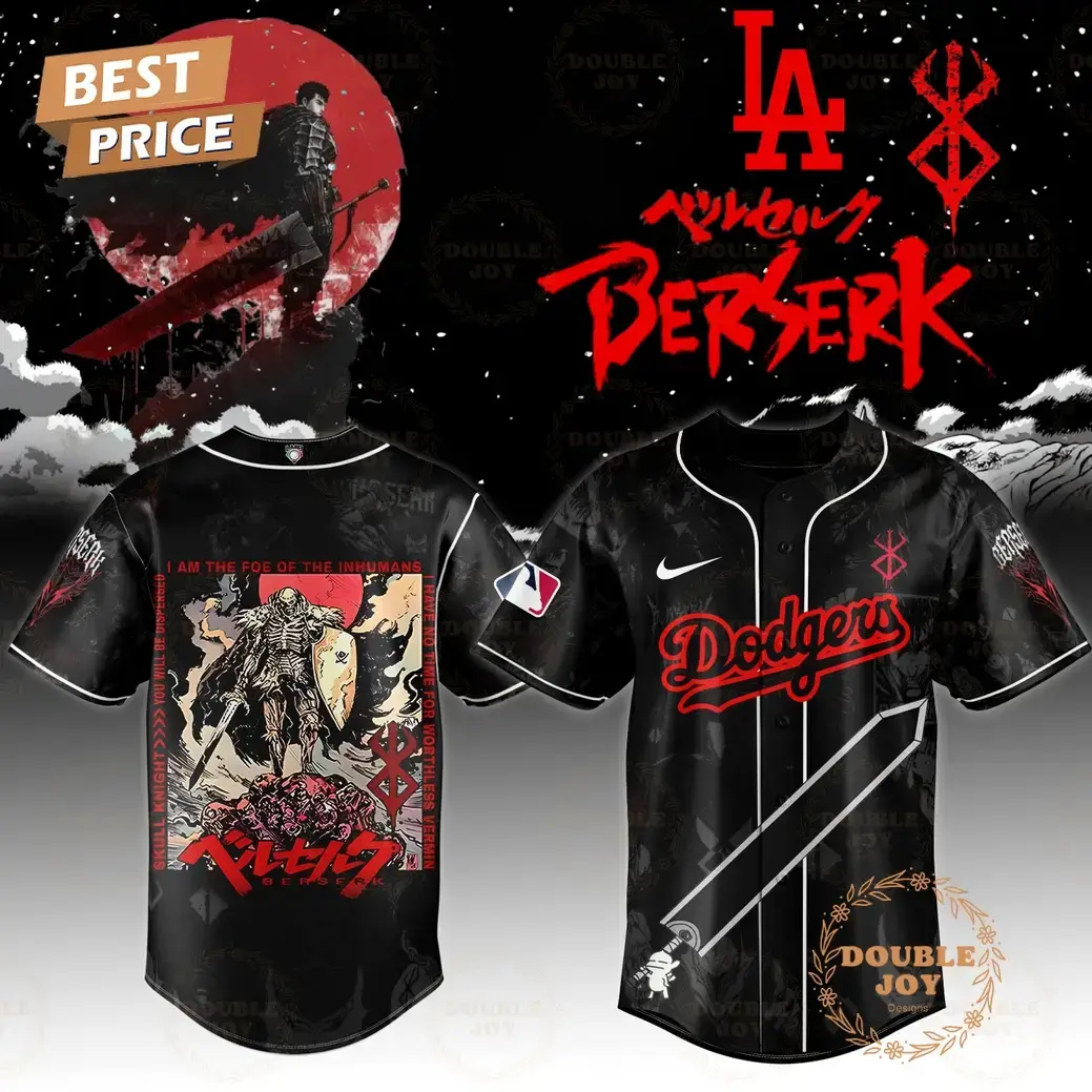 Los Angeles Dodgers x Berserk Skull Knight Special Edition 2025 Baseball Jersey Image