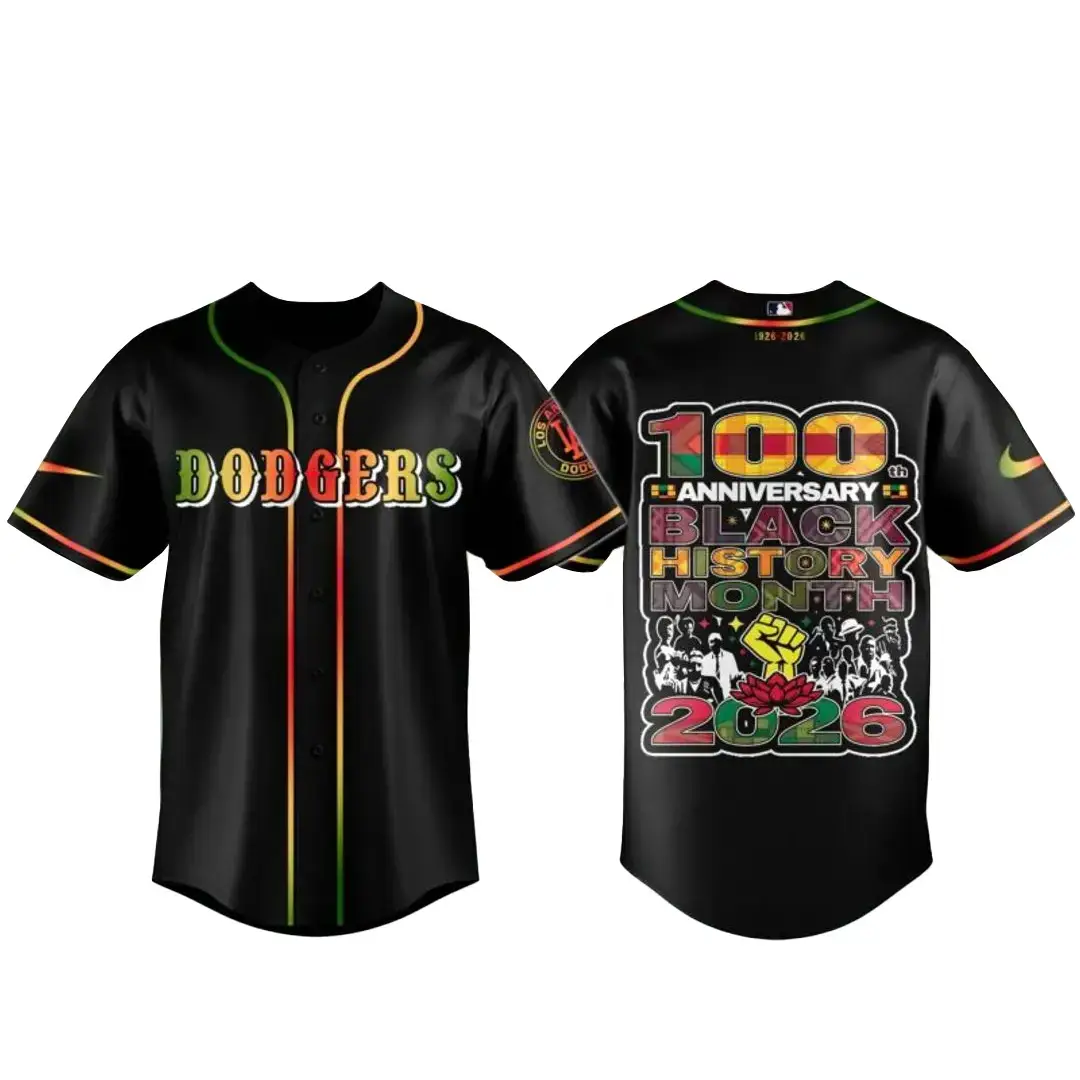 Los Angeles Dodgers x Black History Month 1926-2026 Baseball Jersey Image