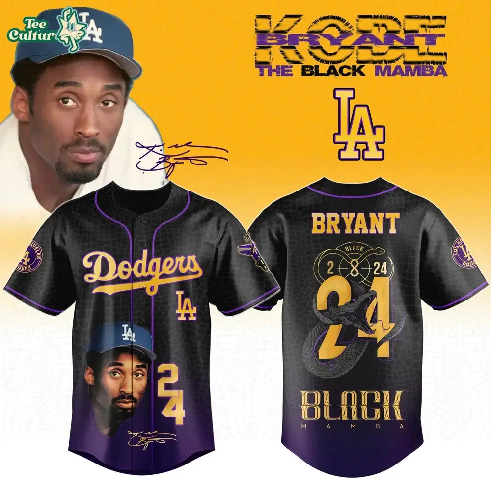 Los Angeles Dodgers x Black Mamba Legacy Tribute Limited Edition Jersey Image