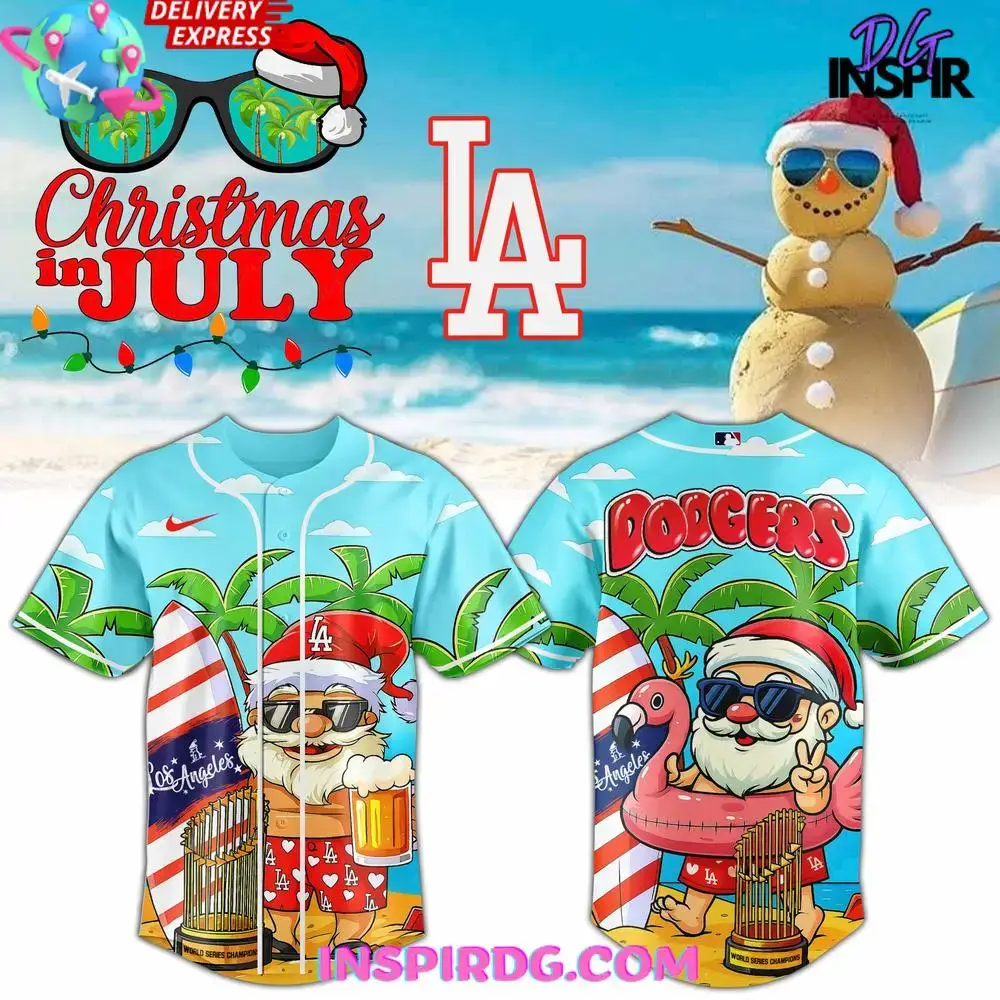 Los Angeles Dodgers X Christmas In July Limited Edition Jersey Image