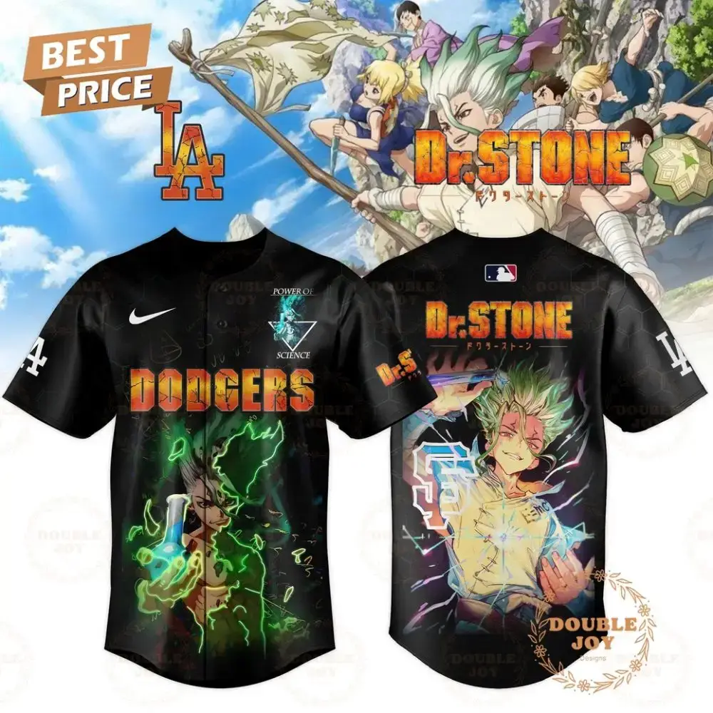 Los Angeles Dodgers X Dr.Stone 2025 Limited Edition Baseball Jersey Image